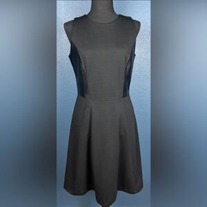 Banana Republic Factory Black Sleeveless Fit-and-Flare Dress